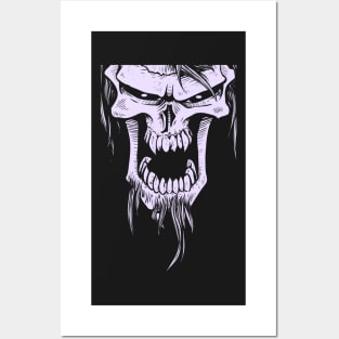 bearded Skull Posters and Art